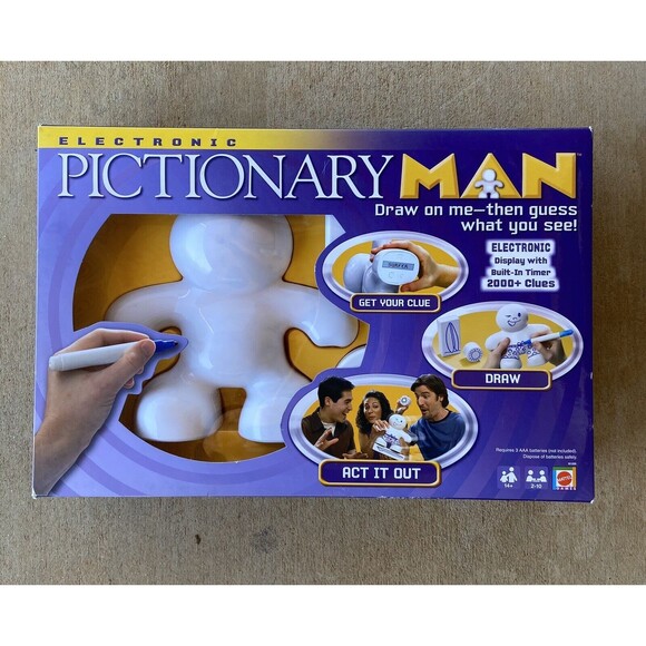 Mattel Board Game Electronic  Pictionary Man  Complete 2008 - Picture 3 of 8